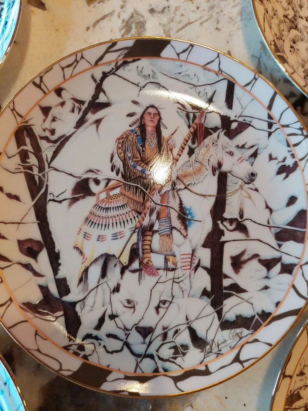 5 Bradford Exchange Limited Edition Native American theme Collectable Plates